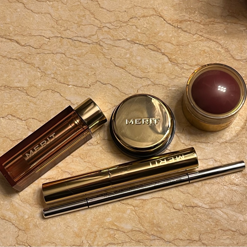 Merit Beauty BUNDLE (blush, brow, eyeshadow, lipstick)